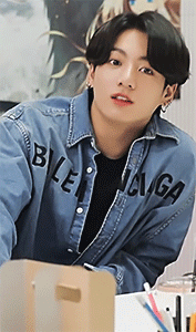 Jungkook + His Iconic Balenciaga Denim Jacket For @balenciaguks