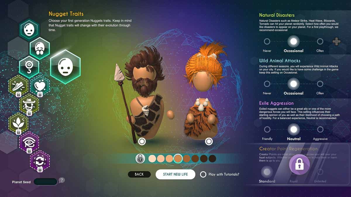 The Universim, PC, Review, Gameplay, Screenshots, Nuggets Looks, Traits