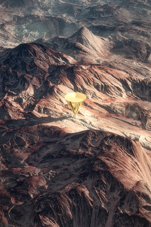 creative-curiosity-design:  “This is a personal project meant to experiment erosion on procedural terrains. The goal of the project was to find a good way to import terrains from World Machine into Vue. The process was long and boring because I