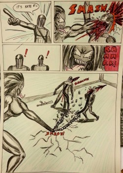 Kate Five vs Symbiote comic Page 103  Kate