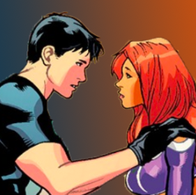 Icons For My Favorite SHIPS Series:Starfire(Koriand’r) / Nighwing (Dick Grayson)&ldq