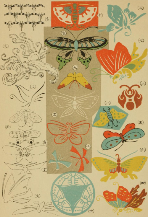 Illustration from 昆蟲世界 = The insect world v.4 (1900).Full text with many other colorful illustration
