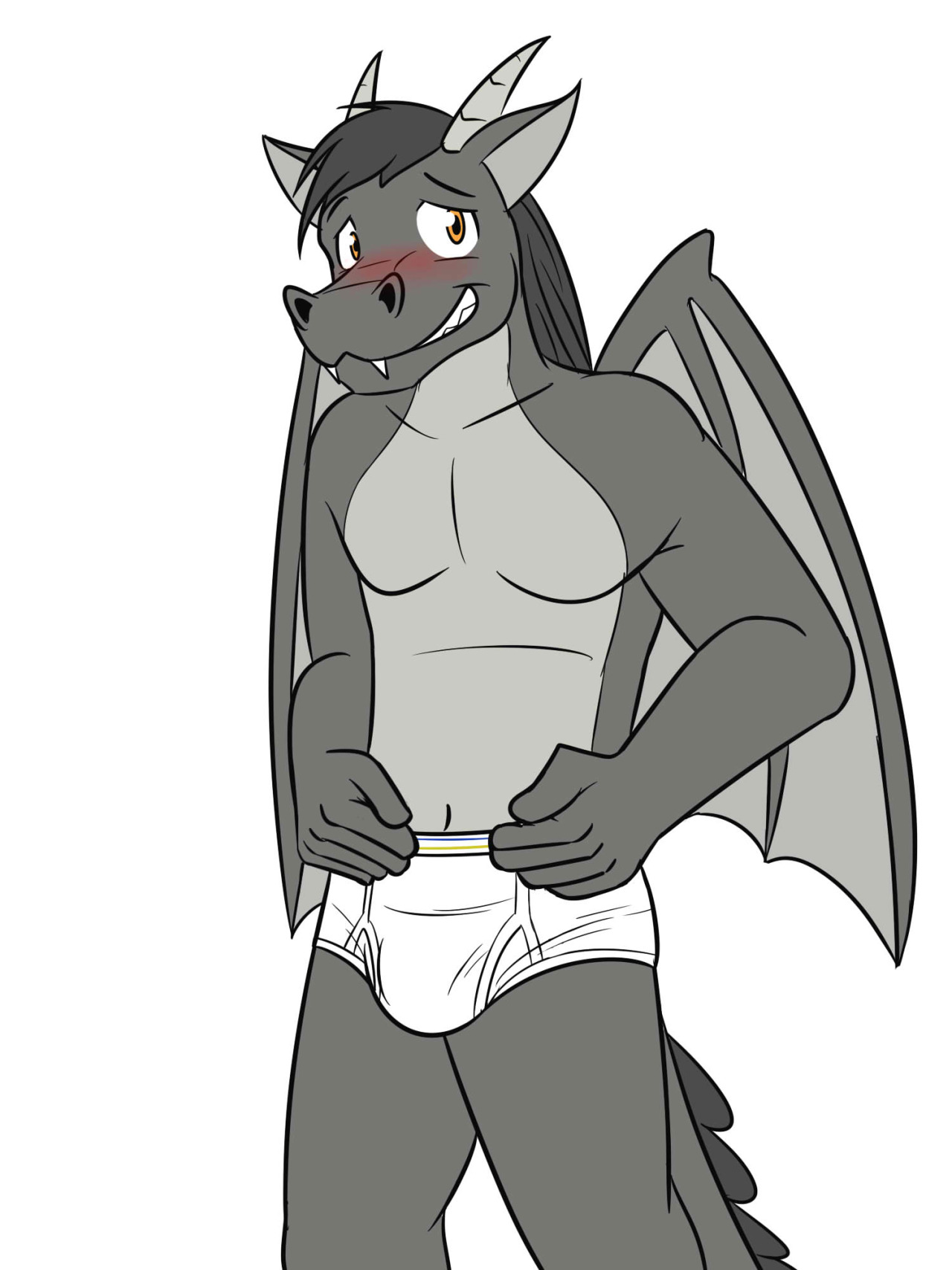 While the dragon dude appears like a cool slacker on the outside, secretly, he’s