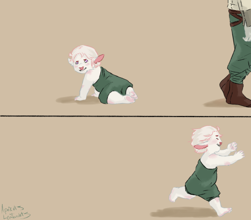 apricotsandlemondots:apricotsndots:Baby Cad! A claybie, if you will. Featuring wedgies, and a s