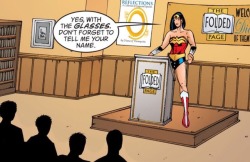 istriggered11: boodle69:  jokin-around:  mostingeniusparadox: Wonder Woman #197  I like how more hands go up when she mentions she doesn’t have a girlfriend    It’s bc they’re asking if they can be her girlfriend    She look so strong and built