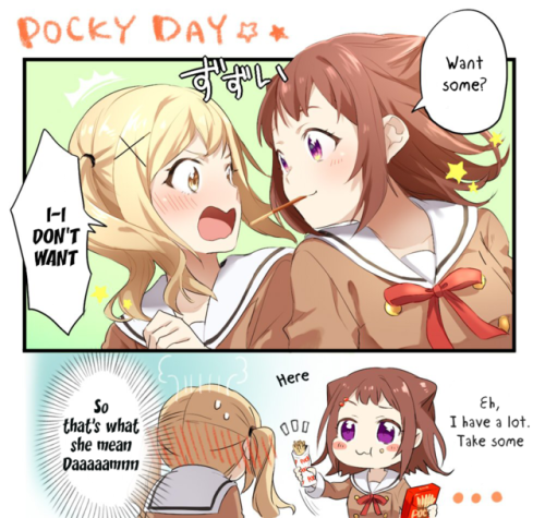 ✧･ﾟ: *✧ Pocky Day Misunderstanding ✧ *:･ﾟ✧♡ Characters ♡ : Arisa IchiGAYa ♥ Kasumi Toyama♢ Anime ♢ :