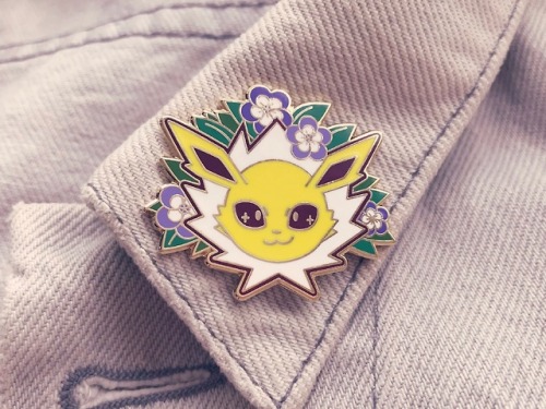 sosuperawesome:Eeveelutions PinsLily Xia Designs on EtsySee our #Etsy or #Enamel Pins tags