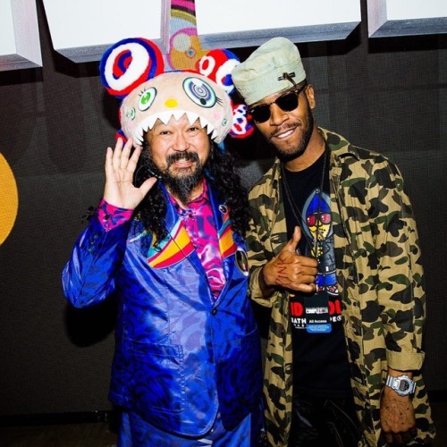 Takashi Murakami and Kid Cudi at ComplexCon on November 5, 2016 in Long Beach, CAPhoto by Rony Alwin