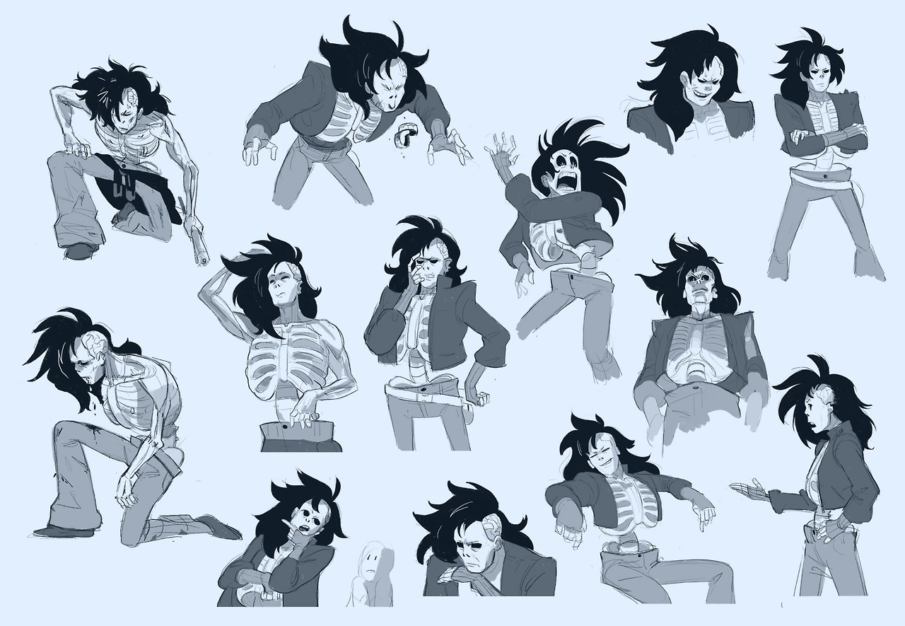 loopy-lupe: Finally did a full sheet for the zombie boss (Still thinking of a name)