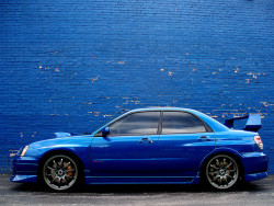 subiesmakemerallyhard:  Cool Blue Subaru STi pic by ivoodoou on Flickr.