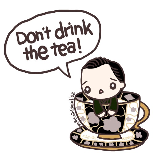 mintmintdoodles: Tea Time with Tom (part three): On second thought, no, thank you…. [Doodle M