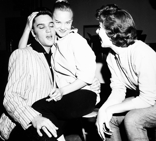 vinceveretts:  Elvis during a break in rehearsals for The Milton Berle Show, June