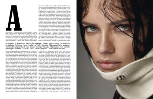 Adriana Lima in &ldquo;Ridiculously Gorgeous&rdquo; by Steven Meisel for Vogue Italia, June 