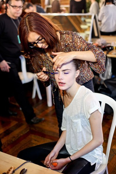 cara-made-me-do-it:Backstage: Stella McCartney F/W 2013 - Paris 2012