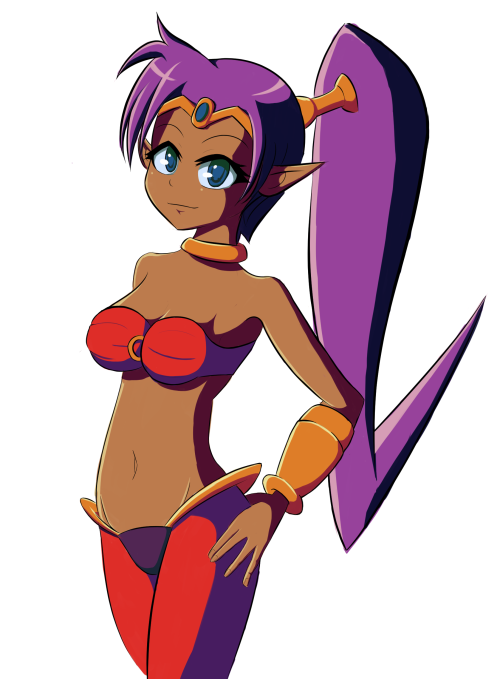 tonicorange:a drawing of shantae done during my art stream www.twitch.tv/rage_n_tonic