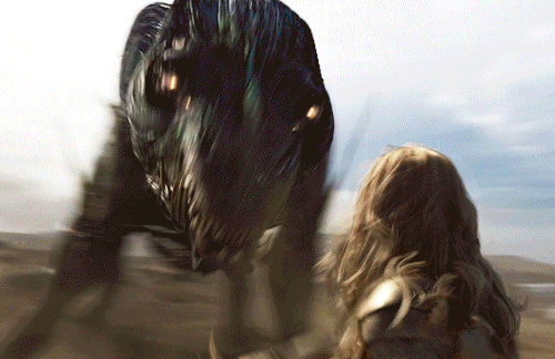 eternalssource:Don Lee as Gilgamesh and Angelina Jolie as ThenaEternals (2021) dir. Chloé Zhao