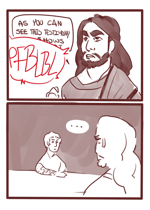 siduristavern:In other news, have a hastily doodled comic.After seeing rainebrown‘s one ace attorney