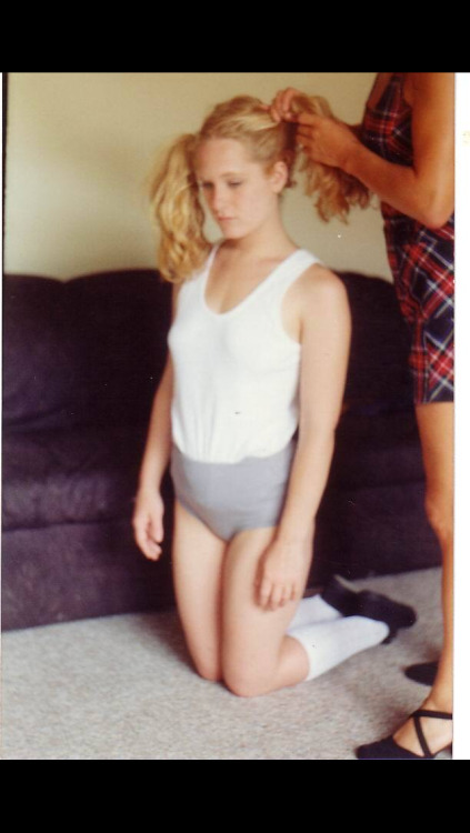 She&rsquo;s wearing her discipline outfit, camisole tucked into her regulation knickers. Hair be