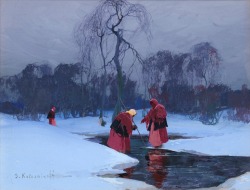 master-painters: Stepan Kolesnikov - Winter scene