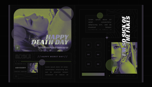 *     THEME 072 : HAPPY DEATH DAY.— FEATURES: different tab options: single muse, mu