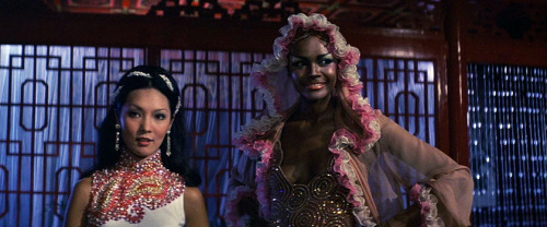 mabellonghetti:Tamara Dobson and Ni Tien in Cleopatra Jones and the Casino of Gold (Charles Bail - 1