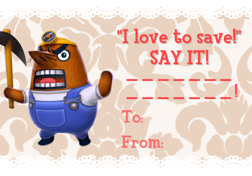 animalcrossingus:  Valentine’s Day Cards - Set 2 | Set 1 Since the response to