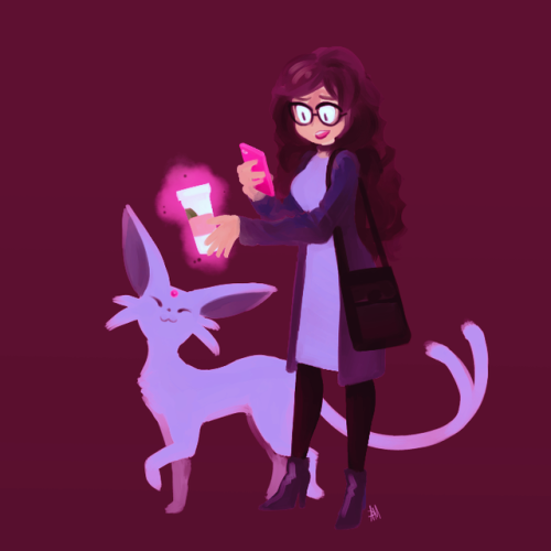 eightyuh: my rymesona would be a crazy espeon lady who’s single but married to her job and her