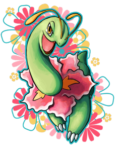 iris-sempi:  MEGANIUM!Meganium is such a