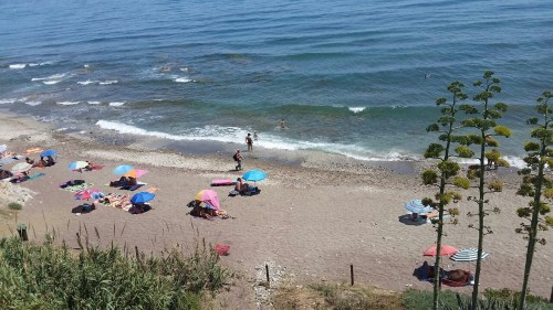 Playa Marina nudist beach at Costa de Sol Mijas España ❤ Tara Fox