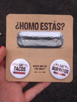 problematic-url:  cronuts:  hardcoreclouds:  Chipotle came to Philly Pride today…  Way to isolate the trans people with some good old fashioned genital essentialism I guess.  “Transphobia tw” are you actually fucking kidding me rn