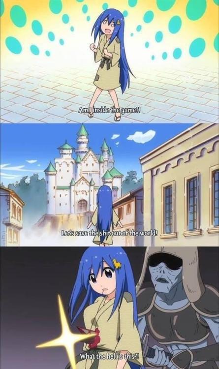saviorownsoul:  the-interweebs:  Dark Souls in a nutshell  casual-anime-girl-dies-to-hollow-soldier.jpg