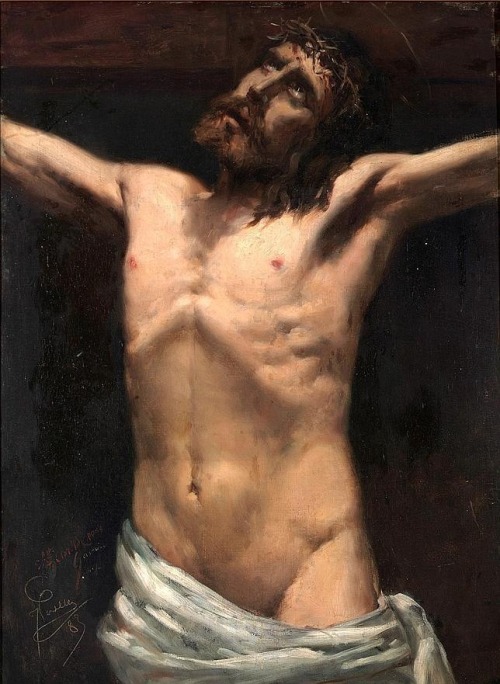 Porn Joaquin Sorolla - Study of Christ photos