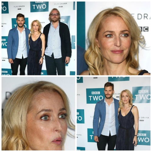 Jamie Dornan, Gillian Anderson and writer and creator (The Fall), Allan Cubitt