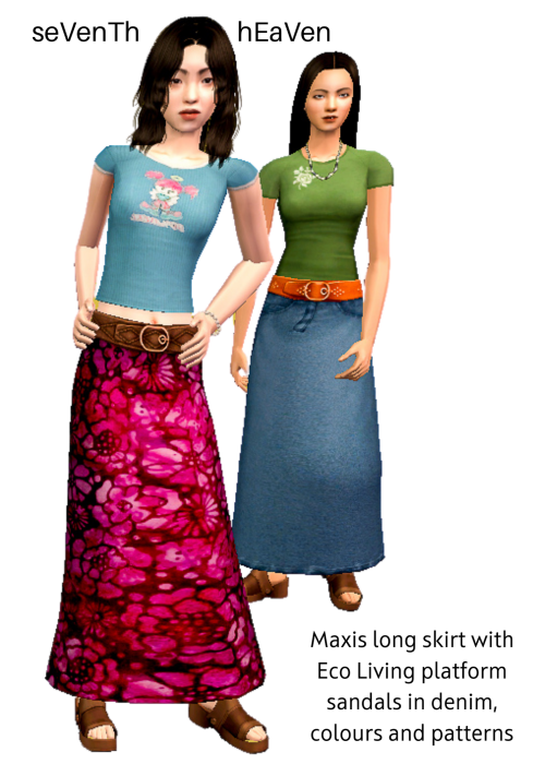 I've Shoeswapped The Maxis Long Skirt And Sandals To Have The 4t2 Eco Living Sandals Converted By Julie