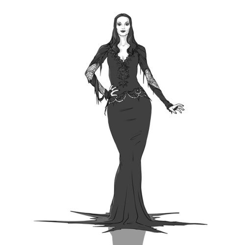 Feeling the Halloween spirit Morticia and the Addams Family theme song rumbled in my head.