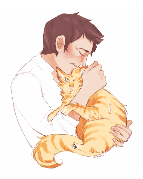 synesthetecas:cats are not my forté, but here’s cas with a fat one