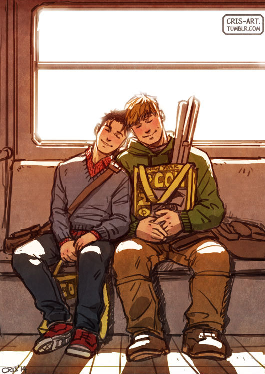 cris-art:  A trip back to home after an afternoon at the Comic-Con. I hope you like