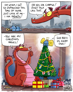 joshua-wright: Almost forgot to do a Seasons Greetings comic - Merry Christmas y’all!  Pffft xD