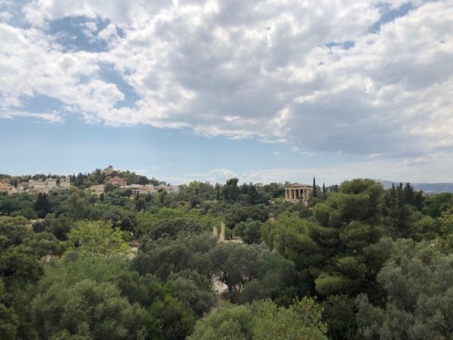 flores-et-dracones: Views over the ancient agora of Athens from the restored Stoa of Attalos