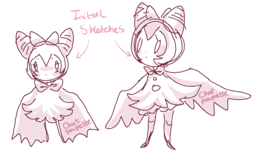 chat-poupette: Here’s a little vampire bat girl I designed, back when my tablet was broken!  I drew her originally with the touchpad option on my computer in Paint, and have kept her concept since! :> (do not tag as kin/me/id) 