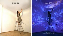 blazepress:  Artist Uses Glowing UV Paint to Decorate