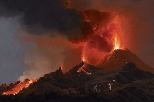 Camillo da VitoNocturnal eruptions of Mount Vesuvius,1820