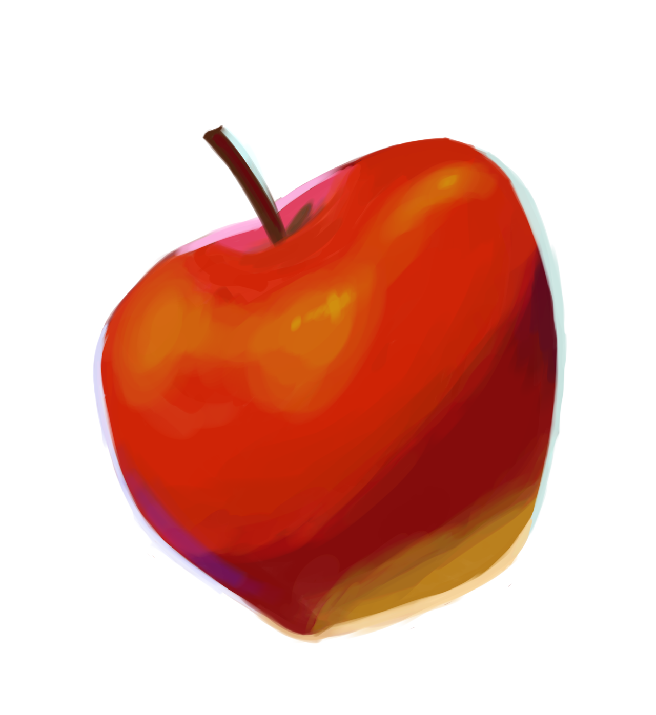 I’m high and my boyfriend got me to draw the apple from Breath of the Wild here