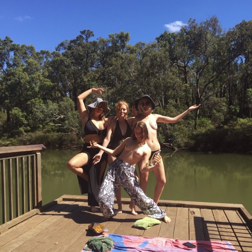 its666haley:Something so refreshing about fresh water swims and free nipples