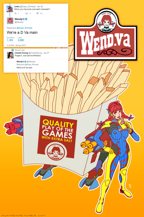 milathemute:what have i done??? inspired by this tweet and this tweetanyone wanna try and poke blizzard and wendy’s until they make this a reality?