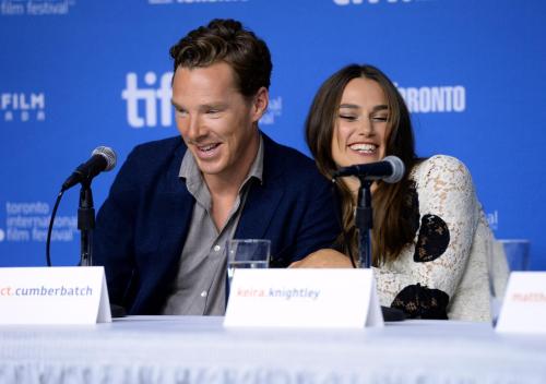 karin-woywod:Hi-Res (but only 233 KB) - 2014 09 09 - Toronto - TIFF ’ The Imitation Game ’ Press Con