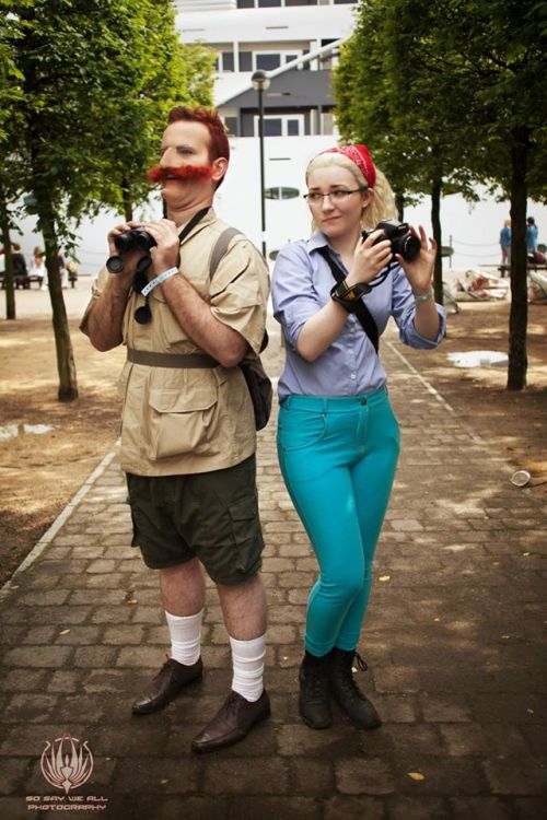 fromthemarinadistrict:  cosplay-gamers:  The Wild Thornberrys Marianne Thornberry by Tascha Dearing Nigel Thornberry by Joshua Walker Photos by Sophie Keen, ZeroKing2010, and So Say We All  BRILLIANT 