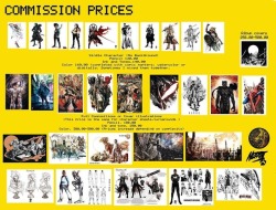 nikolasdraperivey:  COMMISSION PRICES. Took some time to make a commission template so that way its more accessible to the public. I really like doing pieces like these.  So with all that said, I am taking commissions this month. Please dm or email me