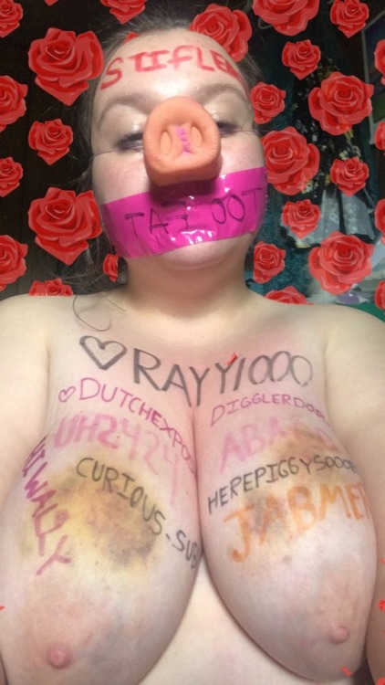 submissiveash1132:Keep ‘em coming! Reblog for me to write your username on my udders(D2W) saw 