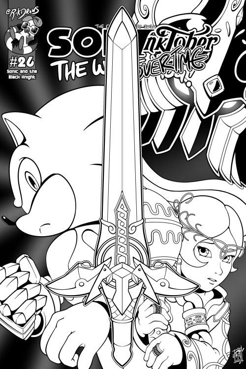 rikdraws:SonInktober #26: Sonic and the Black Knight!